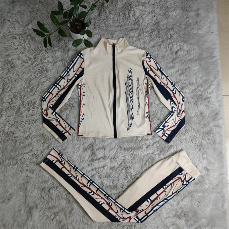 J2843 Where to Buy Stylish Two Piece Set Outfits Online China iGUUD Designer Yoga Clothing The Best Sweat Pants Supplier