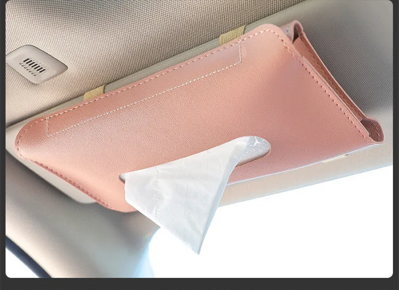 Universal Car Tissue Box Cover Napkin Paper Holder Towel Dispenser For Car Back Seat Hanging Paper Holder Tissue Container Case