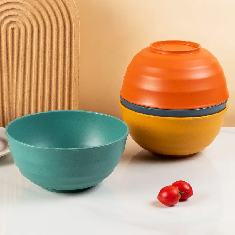 Wheat straw 20cm dining bowl Nordic household rdining bowl and soup bowl plastic bowl wholesale