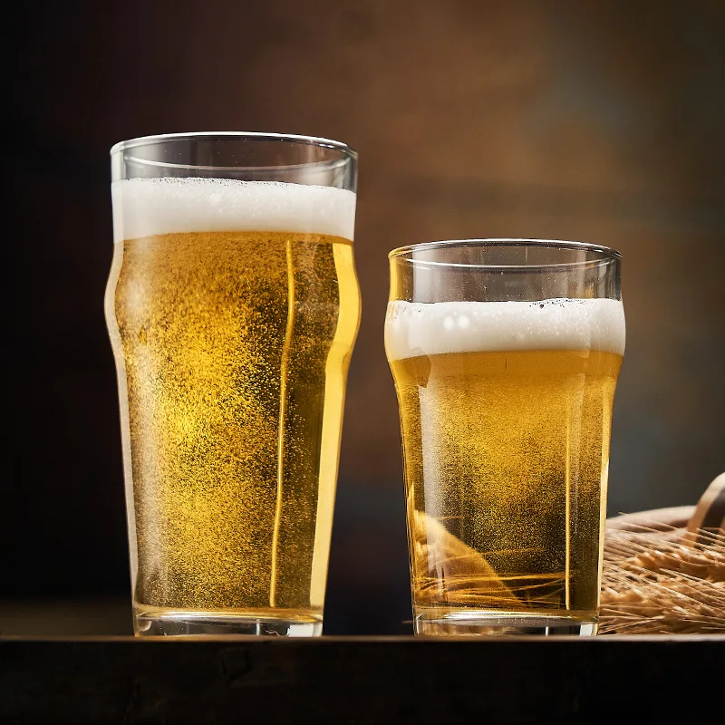 wholesale Home Easy Stacking Drinking Glasses British Pub Pilsner Pint Beer Glasses Pub Drinking Grant Pint Oversize Beer Glass