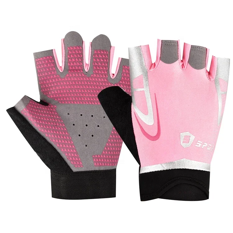 Sport glove pink motor cycle racing Custom Ice silk breathable outdoor