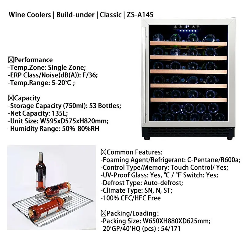 One Bottle Wine Refrigerator Small Wine Cooler Champagne Chiller Cold Showcase Mini Fridge with Lock and Key