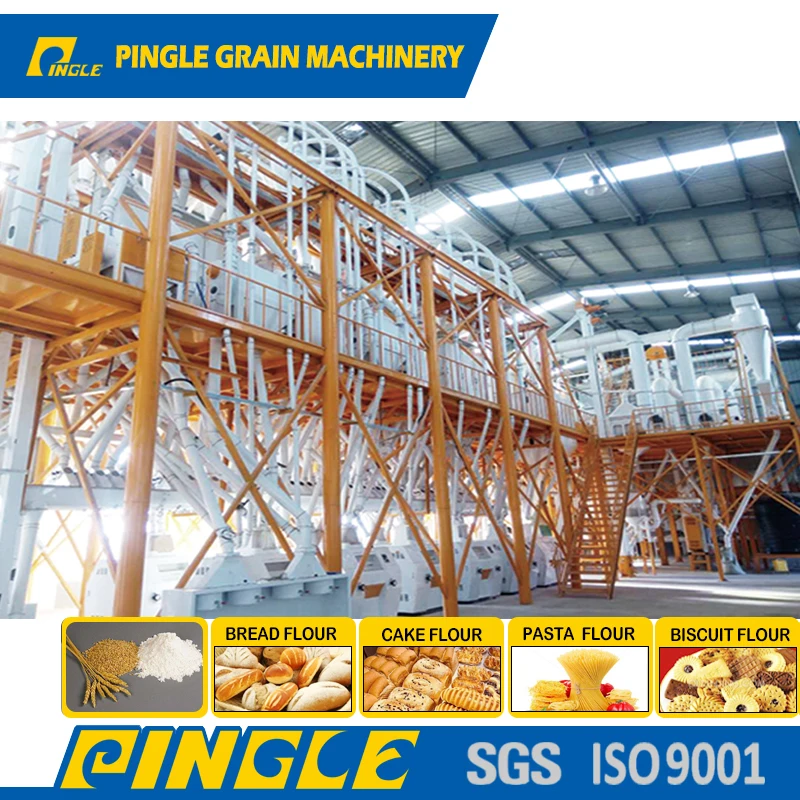 42T 52T 62T 82T  Automatic complete line wheat plant low price wheat flour milling plant wheat flour mill manufacturer