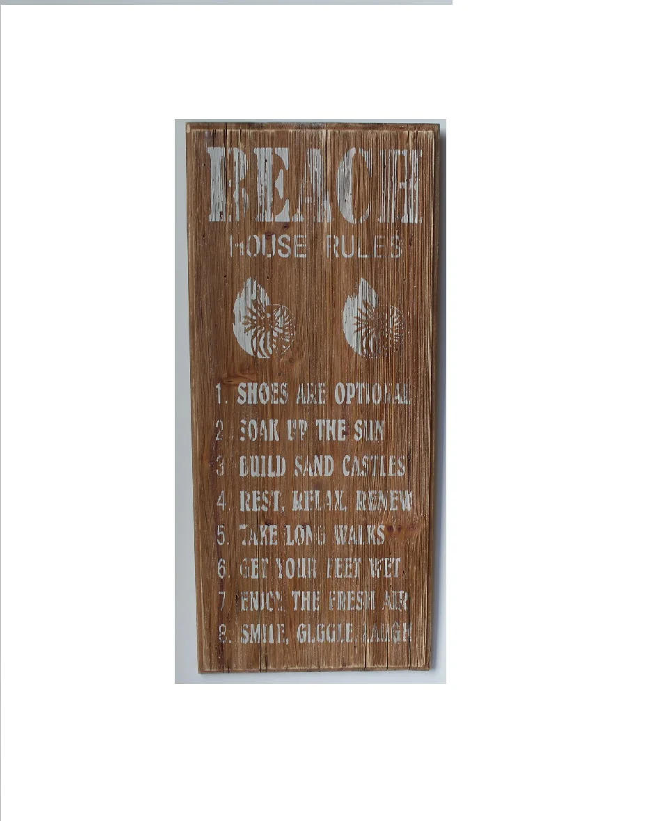 Wooden Nautical Wall Sign hanging Wood Decorative Wall Signs Home Farmhouse Creative Welcome Signs Letters