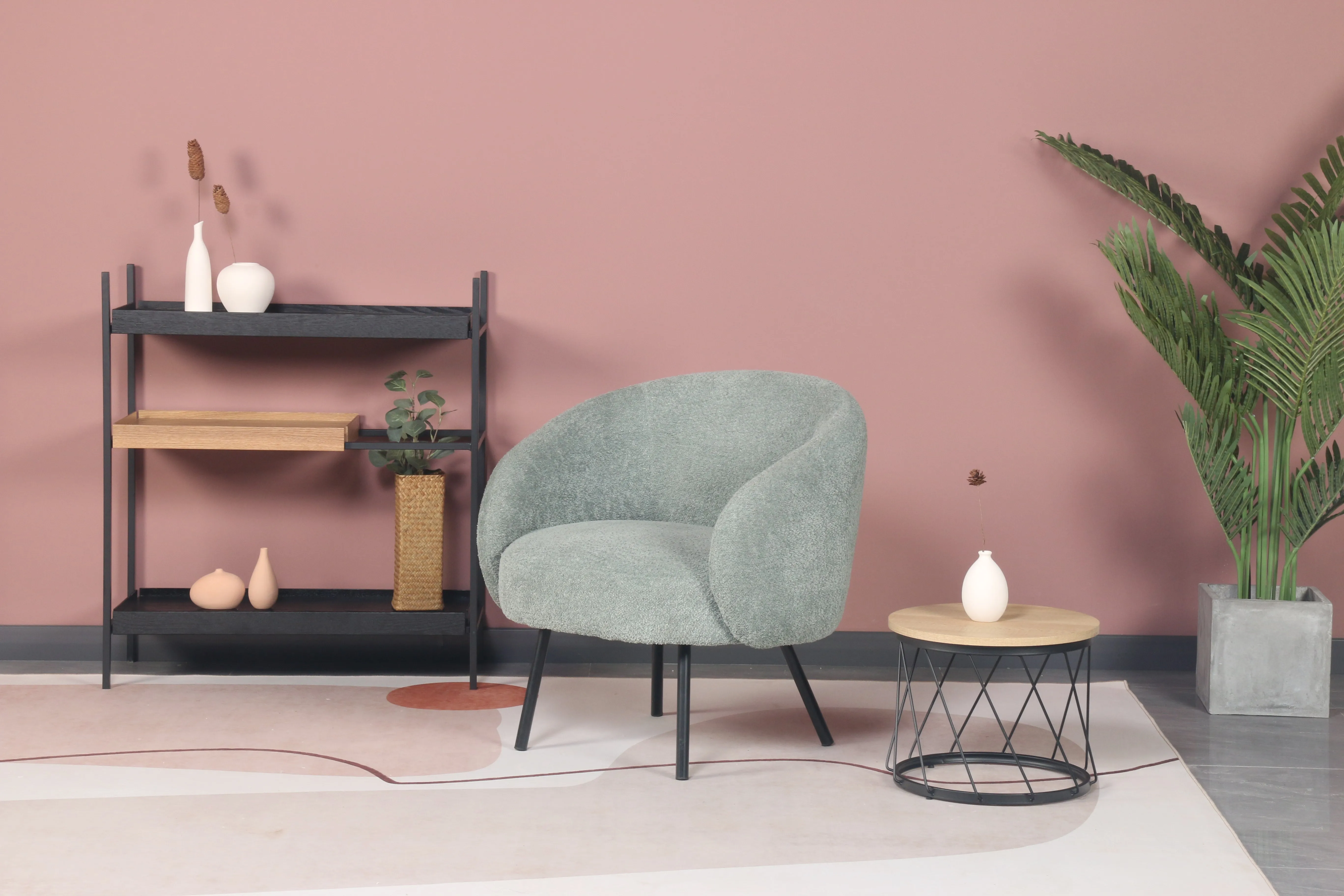 Hot sale Living Room Furniture 3-Tier Bookshelf MDF Fall Prevention Metal Leg Storage Shelf Kids Bookcase for Bed Room