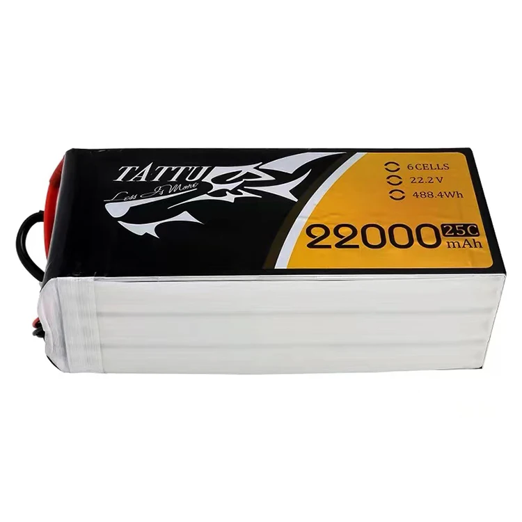Заводская цена 22,2 V 6S 25C tattu батарея 22000mah lipo батарея для сельскохозяйственного дрона