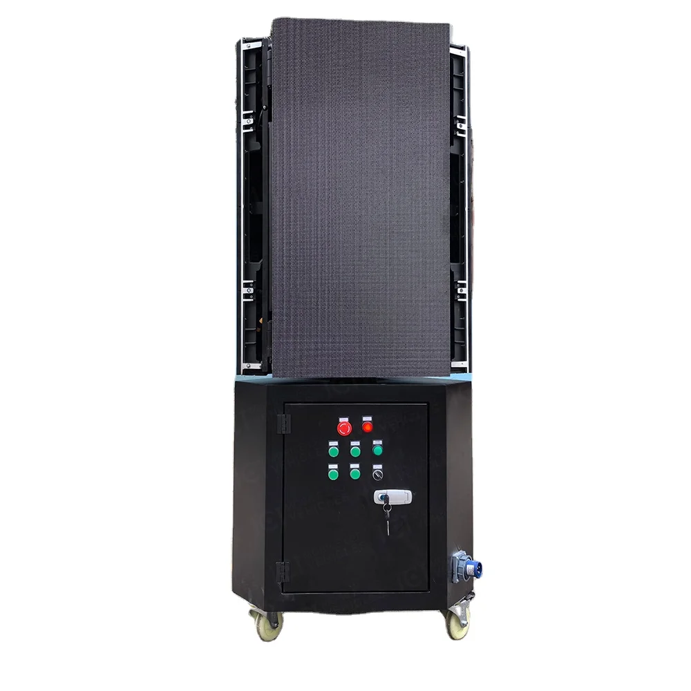 HD P3.91 New product  3-sided rotating LED vehicle Outdoor  led display creative rotating screen mobile digital billboard screen