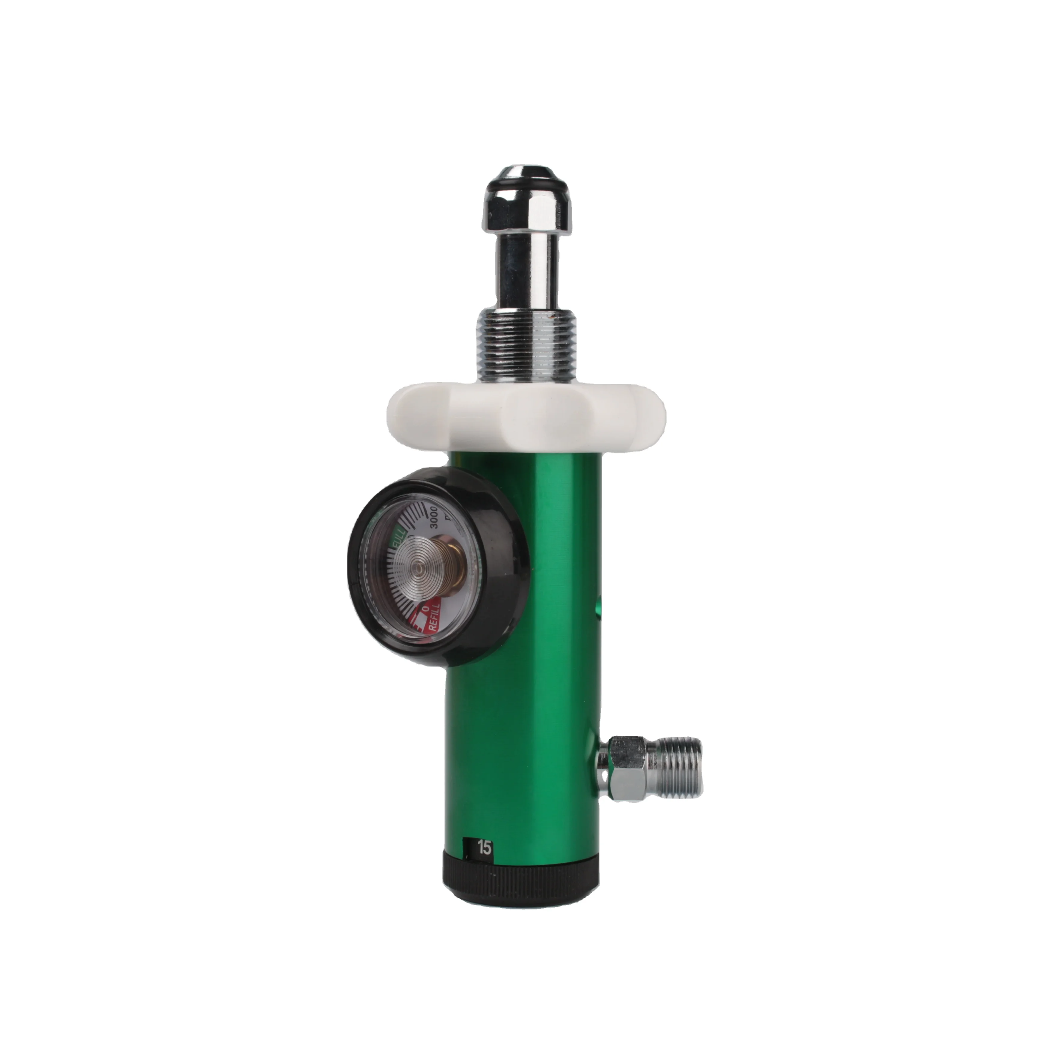 Medical Factory Bullnose Click Style Oxygen Regulator and Flowmeter