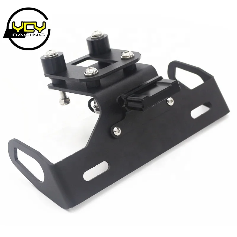 Motorcycle accessories suitable for Kawasaki Z800 modified folding license plate frame rear license plate frame