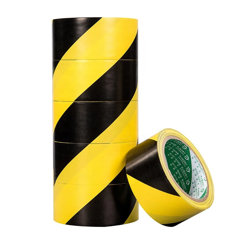 
48mm*18m Color Waterproof PVC Warning Tapes Anti Skid Caution Barrier Safety Tapes 