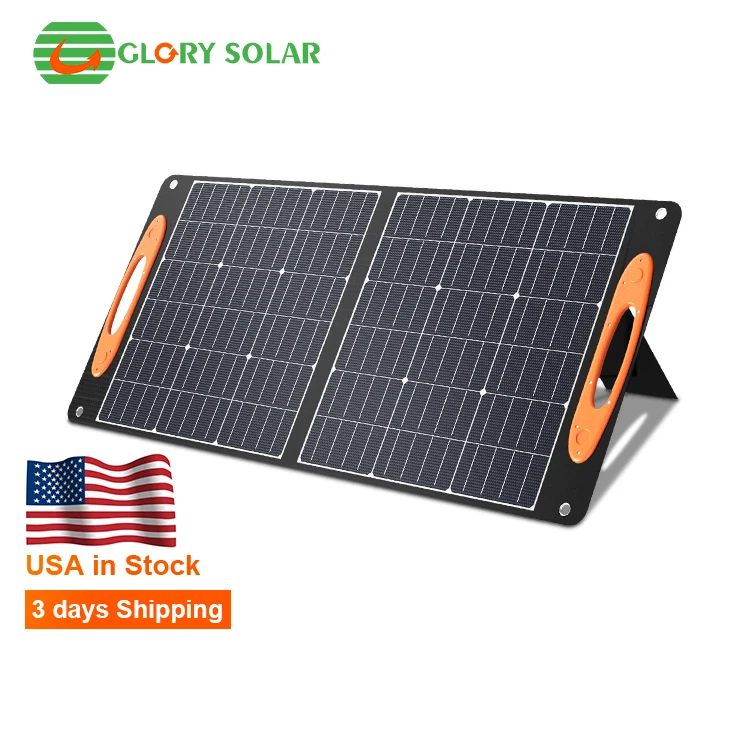 100W Portable Solar Panel Foldable Solar Panel Kit with usb port power supply For Outdoor Van Camper Boat Caravan