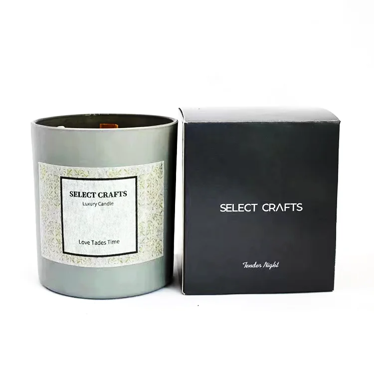 Wholesale New Luxury home decoration 100% natural soy wax with glass candle jars private label scented candle