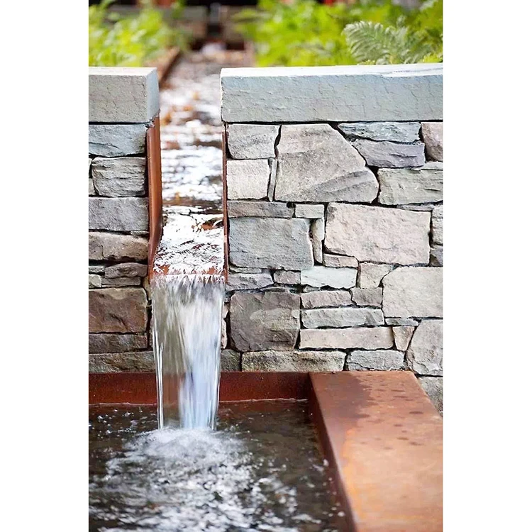 
New trend oriental garden pond decorations corten steel pool wate fountains and waterfalls 
