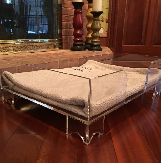 Clear Acrylic Dog/Cat Bed,Lucite Pet Beds