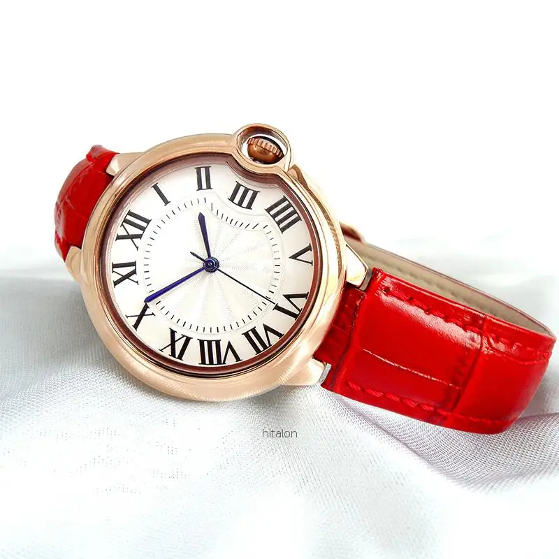 Роскошные женские часы из натуральной кожи, японский кварцевый механизм, хорошая цена