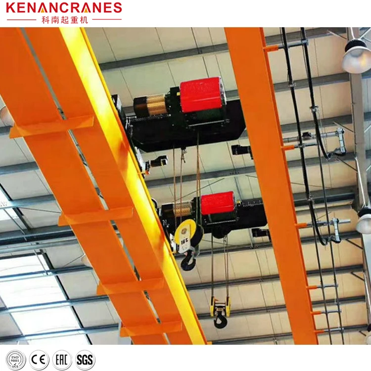 Warehouse 35 ton European double girder moving overhead crane