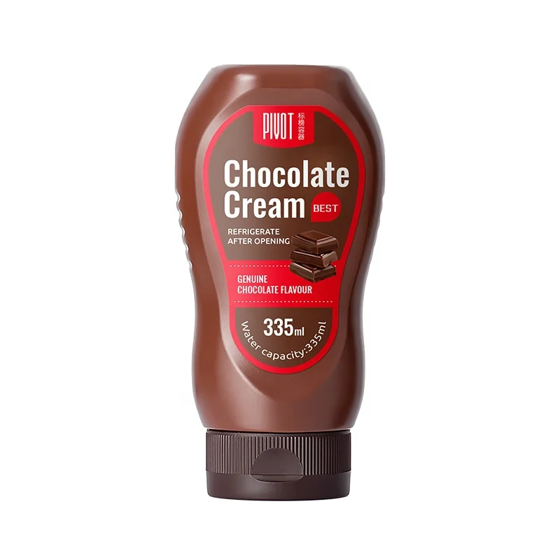 China factory 11oz HDPE food grade ketchup chili sauce Plastic Squeeze Bottle