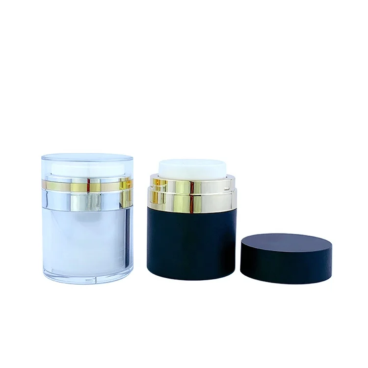 
factory screen airless jar green color 50ml airless cream pump jar 15ml 30ml 50ml 100 ml airless serum jar for cream 