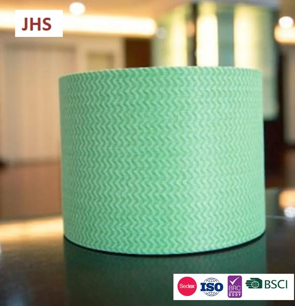 
Factory price Spunlace Nonwoven Industrial usage non woven Cleaning Cloth wipe jumbo rolls 