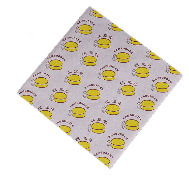 Custom Logo Size Bread Packaging Paper Hamburger Deli Food Grade Wrapping Paper