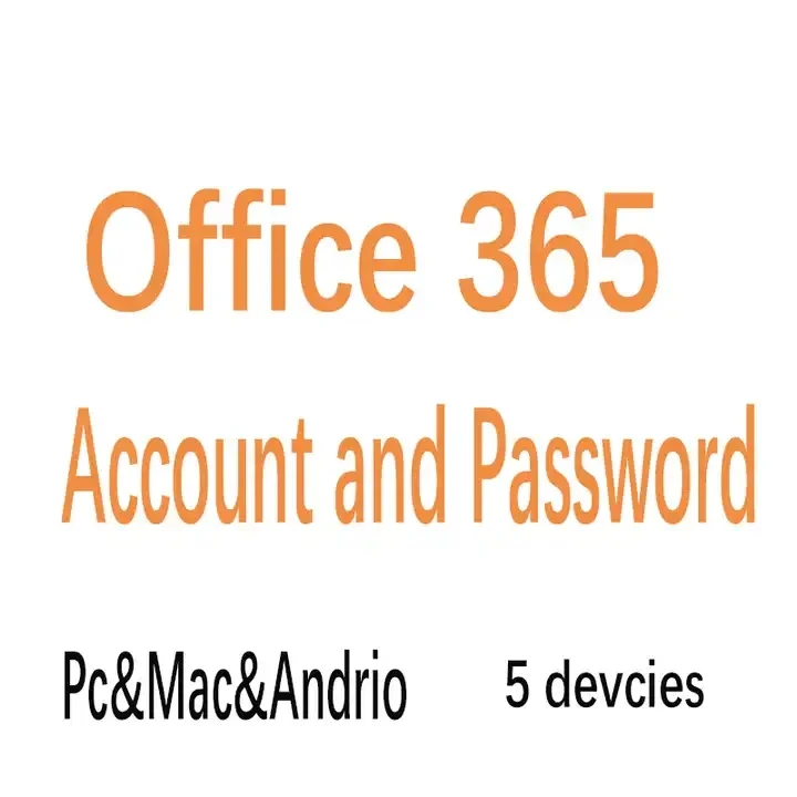Office 365 Account+Password For 5 Devices 100% Online Activation Office 365 Pro Plus Life Time Send via email or Ali page