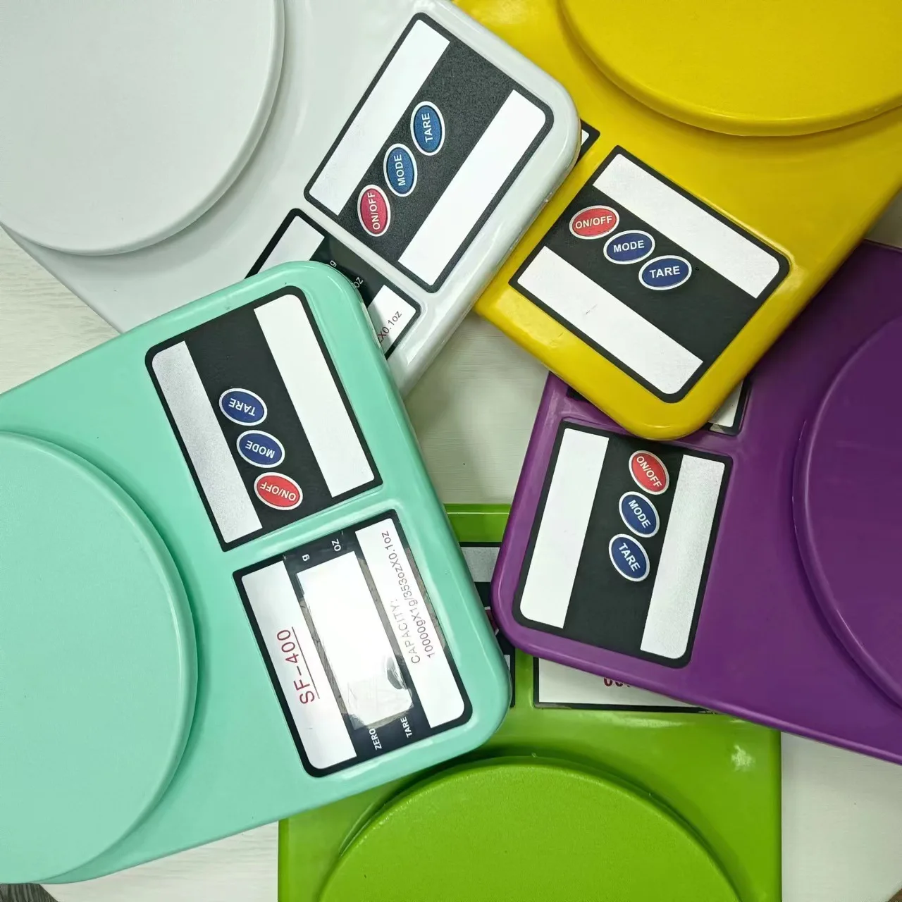 Factory direct cross-border color series SF400 kitchen baking table electronic scale can be customized in colors