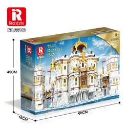 reobrix 66013 Pirate Navy Bay 4168pcs+ Building Blocks World Famous Architecture 3D Model Diamond Bricks Toycross-border selling
