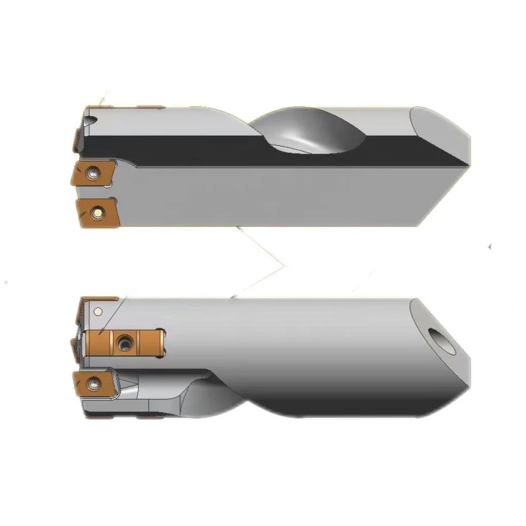 NPHT NPMT Series Single-fluted Indexable  Gun Drill With Iscar Carbide Insert