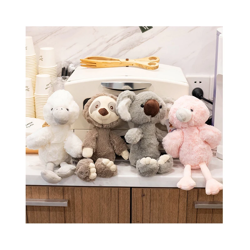 Custom Cute Flamingo Dove Bird Koala Sloth Stuffed Animal Toys Plush Gifts For Kids
