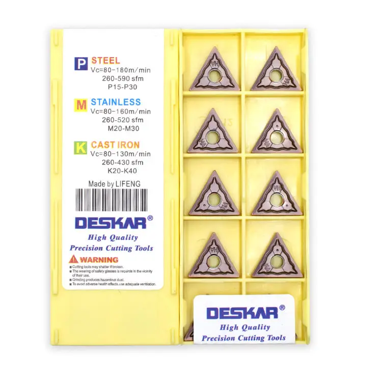 Deskar TNMG160404-HA TNMG160408-HA LF6018 подвергая механической обработке нержавеющей стали обработки цементированный карбид вольфрама вставки