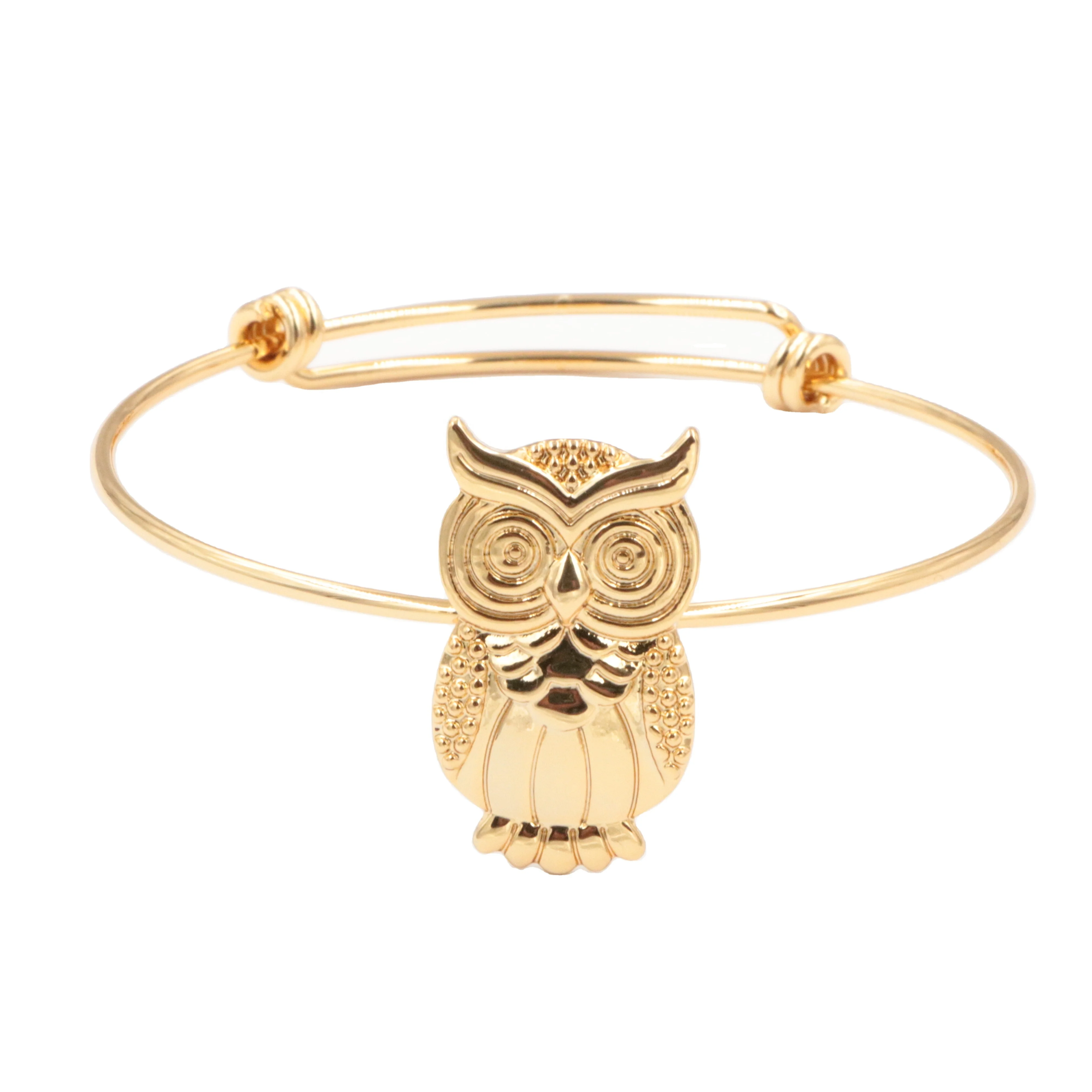 
Joycuff Baby Jewelry 925 Sterling Silver Animal Bird Bangle Owl Adjustable Bracelet 