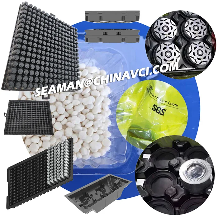 Thermoformed Injection Mold VCI Masterbatch, VCI RUSTPROOF Masterbatch to make vci film vci tray, Vapor Corrosion Inhibitor