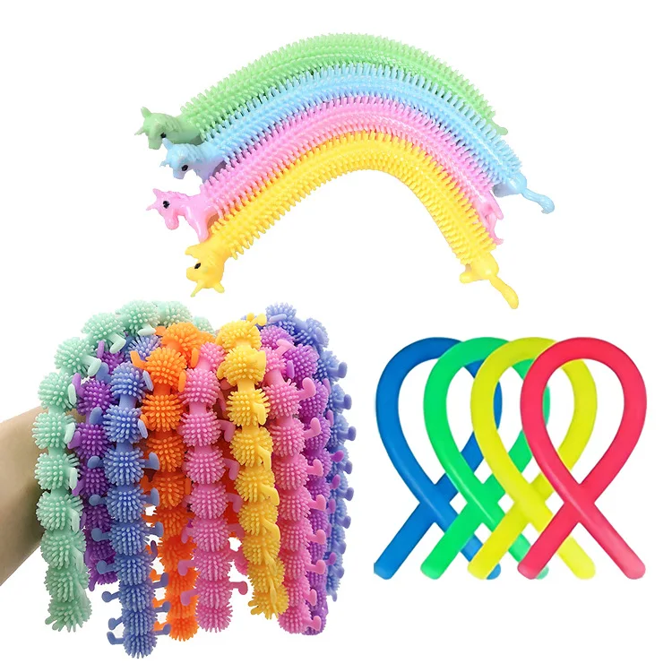 Cheap Price Tpr Stretch Noodle Toys Unicorn Animal Squeeze Bracelet Colorful Pull  Rope Relief Stress Toys