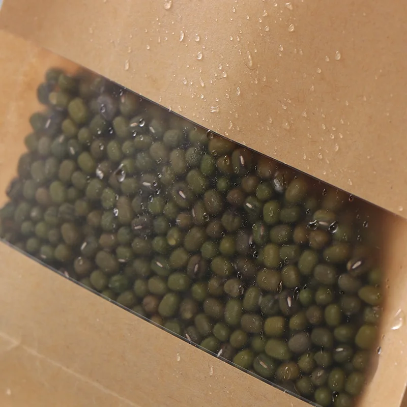 
Recycled Custom Printed Luxury Small lock Kraft Paper Bag With Clear Window For Food Wholesale Price 