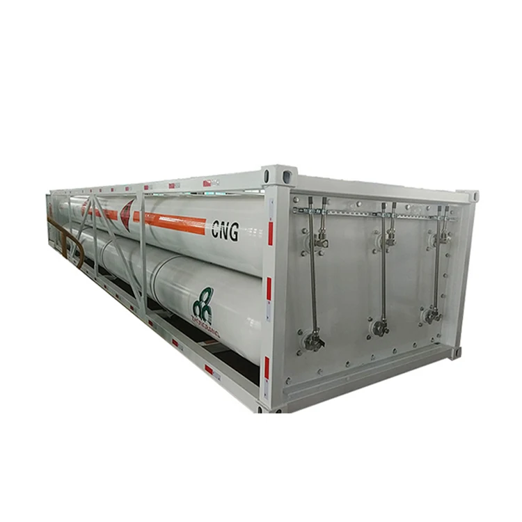 Factory Direct Supply 40Ft 10Tube Gas Container Tank CNG Steel Cylinder Cascade with Compressed Natural Gas