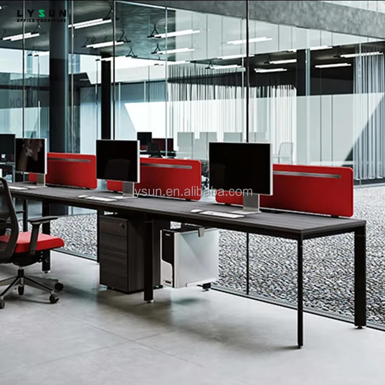 Commercial Furniture Modern design 2/4/6/8 Divider desk for staff office