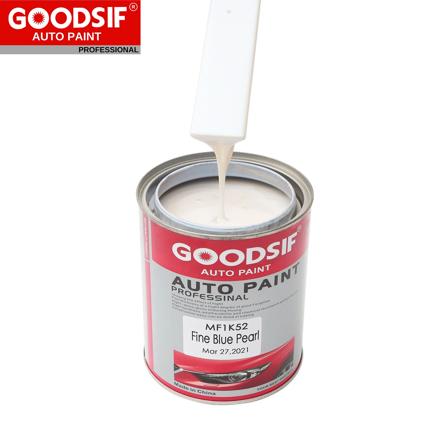 High Quality 1K Pearl Color Auto Basecoat Lacquer Automotive Clear Varnish Coat Repair Car Paint