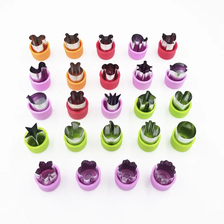 Sandwich Cutters Lunch Box Set for Kids 50pcs Stainless Steel Bread Cutters Vegetables, Fruits  Cookie Slicer Kit