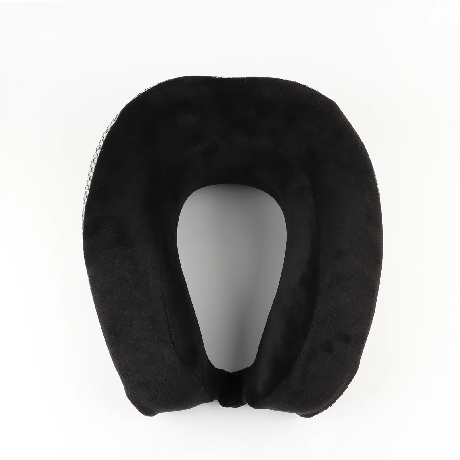 Support memory u shape neck pillow comfortable car headrest portable foam travel pillow black for airplane travel