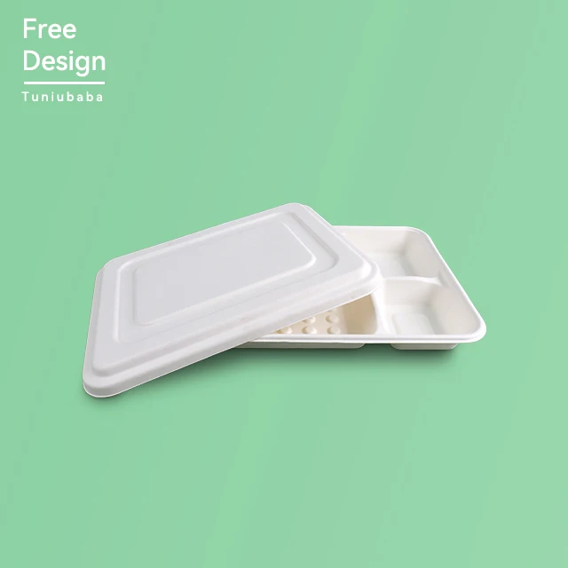 Eco Friendly Disposable Degradable 16oz Sugarcane Bagasse Pulp Salad Bowl