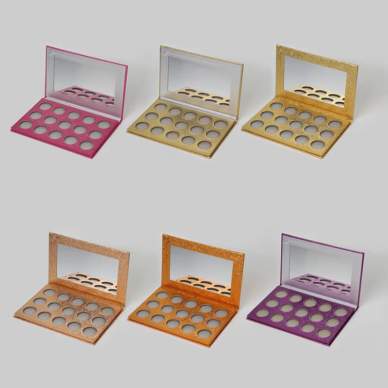 
Custom own your logo cheap cosmetics pigmented vegan matte makeup private label eyeshadow palette 