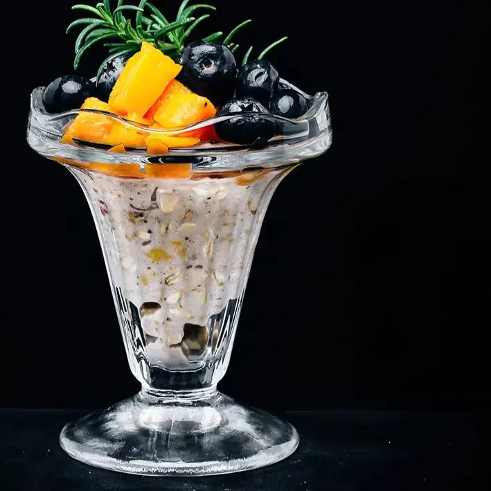 12 oz High Quality Ice Cream Milkshake Glass Bowl Cup Ice Cream Dessert Glass Goblet Tall Goblet Ice Glass Cup