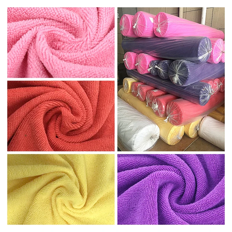 best sale 1000 1100 1200 gsm microfiber cleaning towel fabric microfibre cloth in rolls towel micro fiber raw material