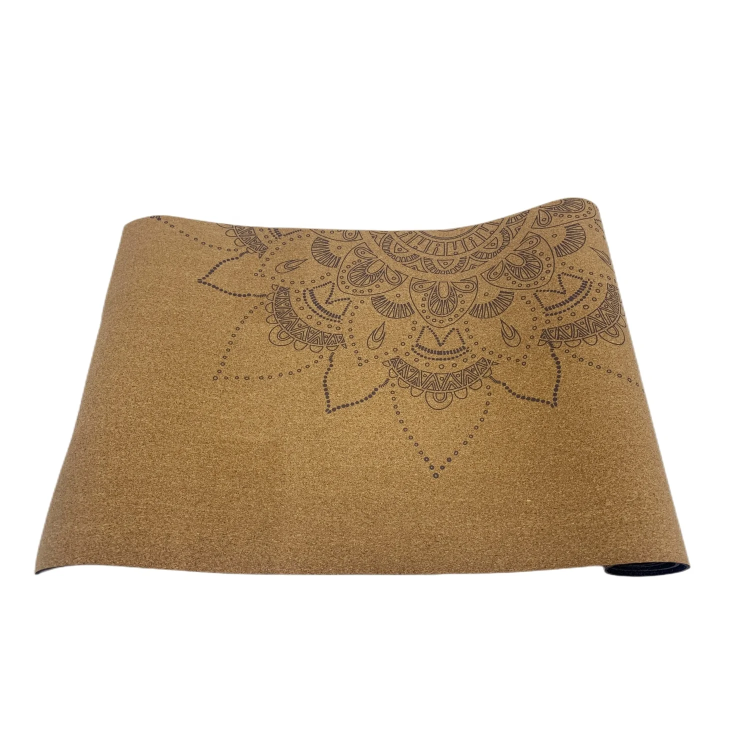 Popular private label eco friendly custom logo anti slip buy natural cork tpe design yoga mat