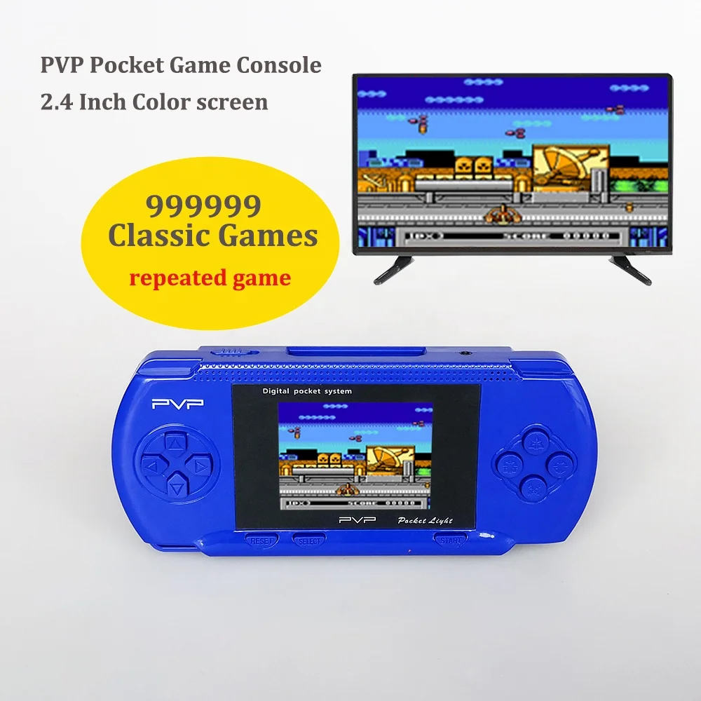 PVP Station Light 2.4 Inch 8 Bit Handheld Game Console With 999999 Classic Games Portable Video Games For kids