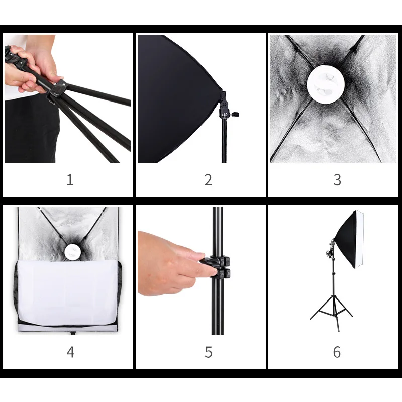 Photography Lighting Kits Lightbox Photography Kit Background Folding Bracket
