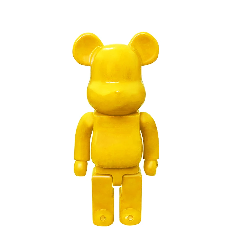 Custom polyresin brick bear figure art statue resin home decor figurine bearbrick sculpture