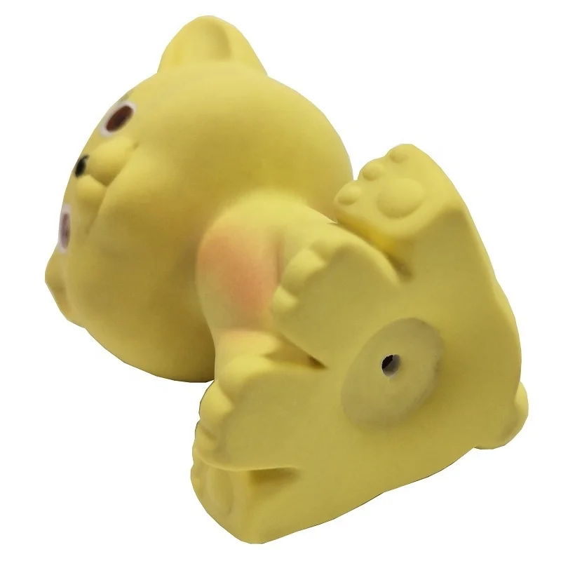 Cat Baby Teether Soft Toy Comforter Newborn Gift Boy Girl natural latex hevea baby teether toy