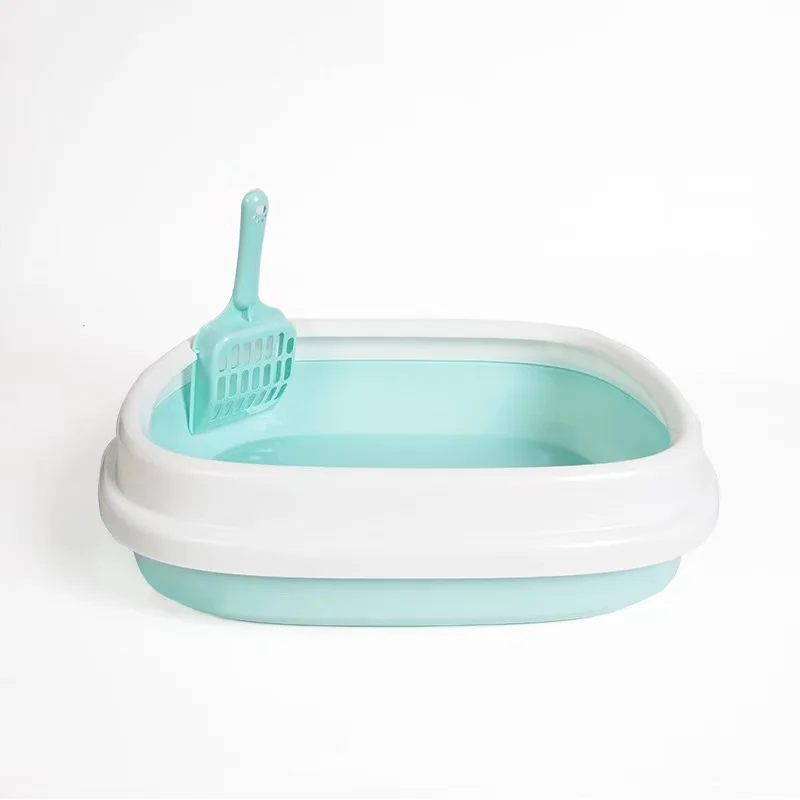 Pet supplies large cat litter box semi-closed cat toilet detachable anti-splashing cat litter box spot