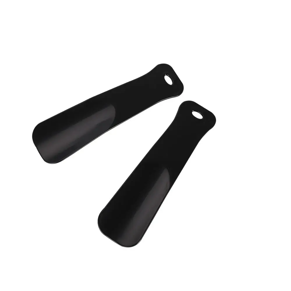 New Product Custom Colorful Black PP Plastic Mini Small Short Promotion High Quality 11cm long Length Plastic Shoe Horn 14.7cm